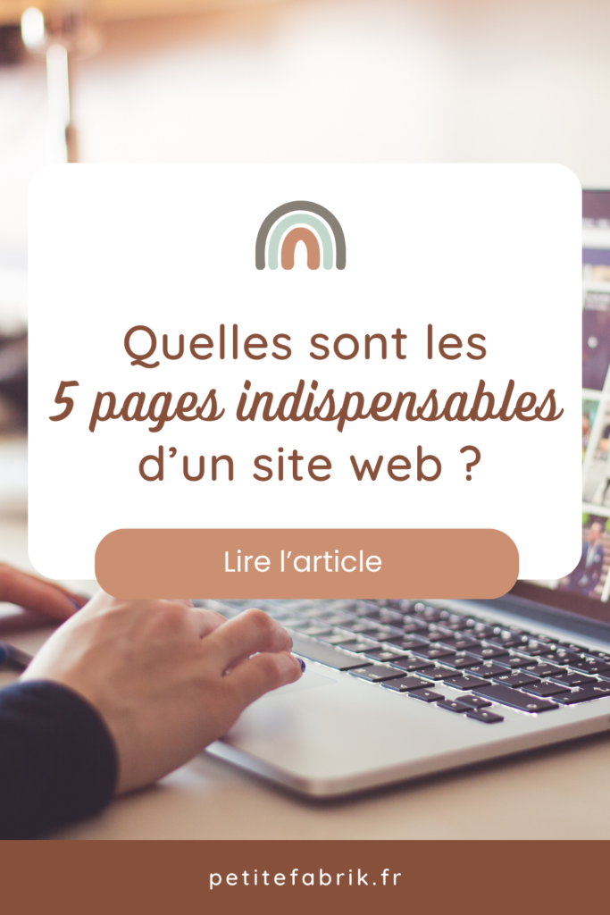 5 pages indispensables sur son site web