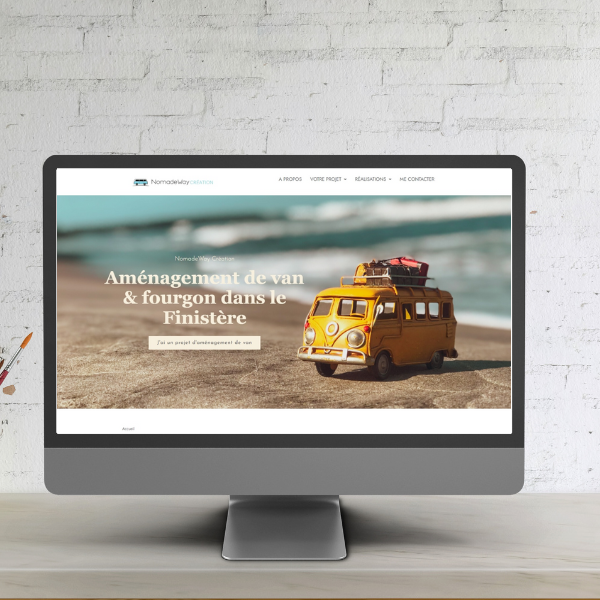 NomadeWay Création : site vitrine WordPress par Petite FabriK'