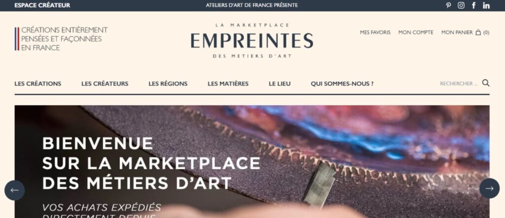 Empreintes, plateforme pour les métiers d'art