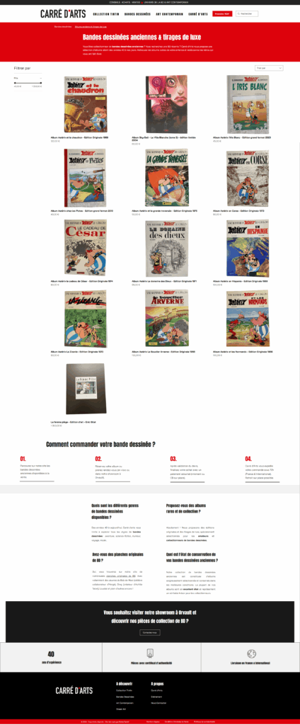 Refonte d'un site web : la page de catégorie