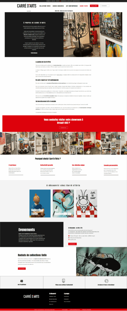 Refonte d'un site web WIX