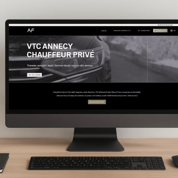 Création d'un site internet pour VTC à Annecy (AVF Transport)