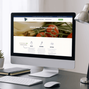 Création d'un site vitrine WIX pour un producteur maraîcher