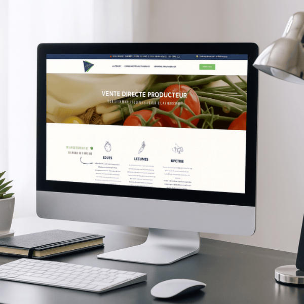 Création d'un site vitrine WIX pour un producteur maraîcher