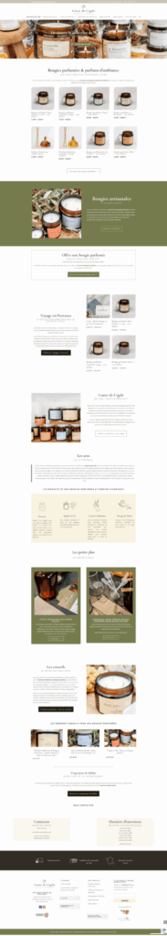 Refonte d'un site e-commerce pour un artisan cirier