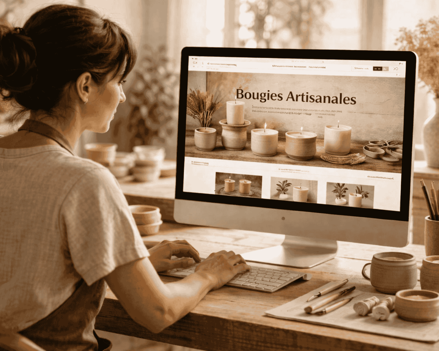 Création de site web pour artisans et créatrices. E-shop pour vendre vos créations