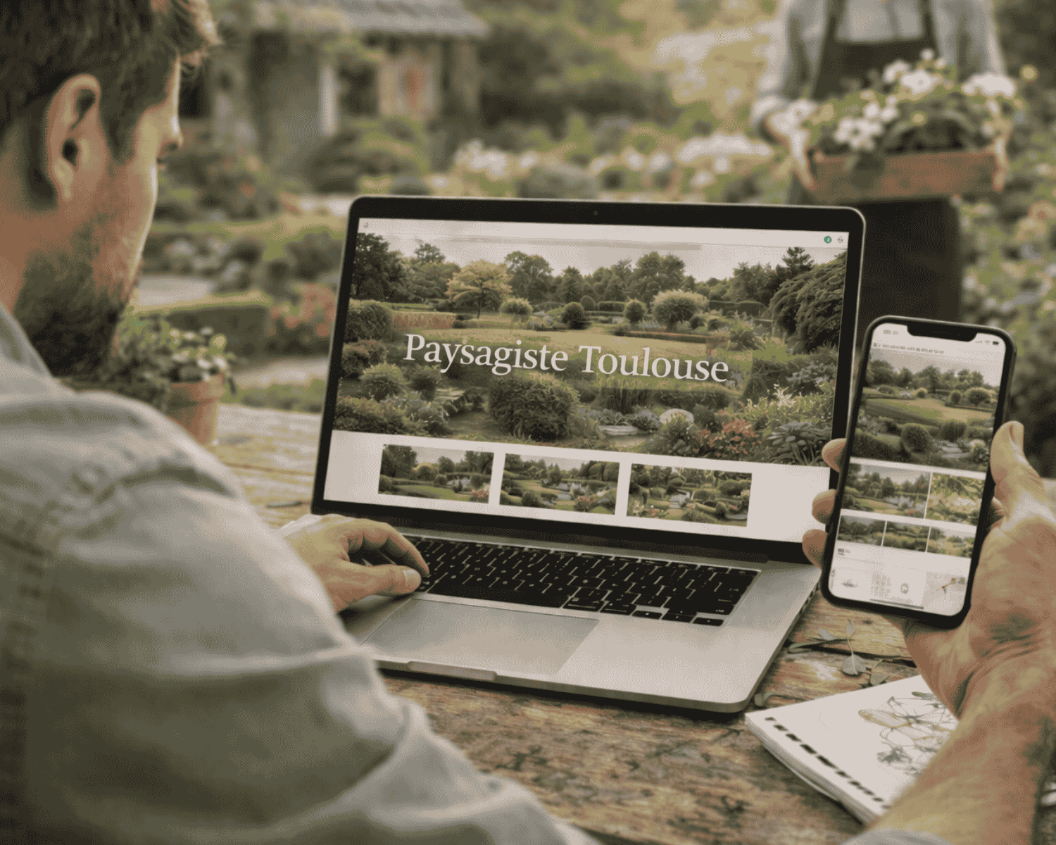 Création de site internet pour paysagiste. Un site pensé pour valoriser votre savoir-faire et trouver des clients localement