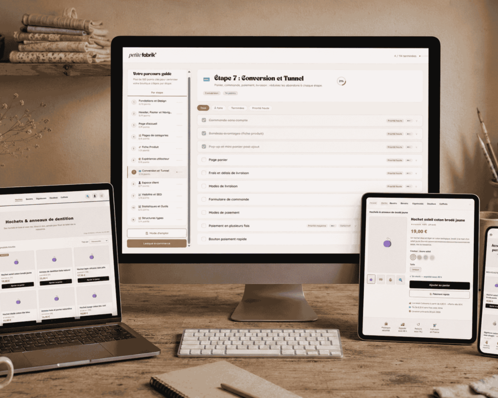 Checklist pour créer sa boutique en ligne + templates de page inclus